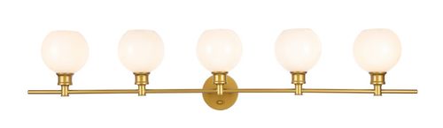 Brass Five Light Wall Sconce from the Collier Collection