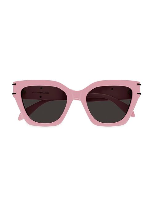 Women's Selvedge Lines 53MM Cat-Eye Sunglasses - Pink