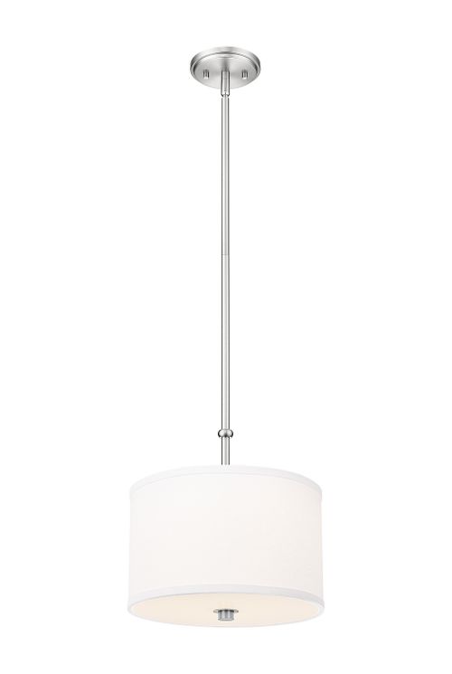 Brushed Nickel LED Pendant from the Linden Collection