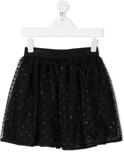 Glitter polka dot tutu skirt - Black
