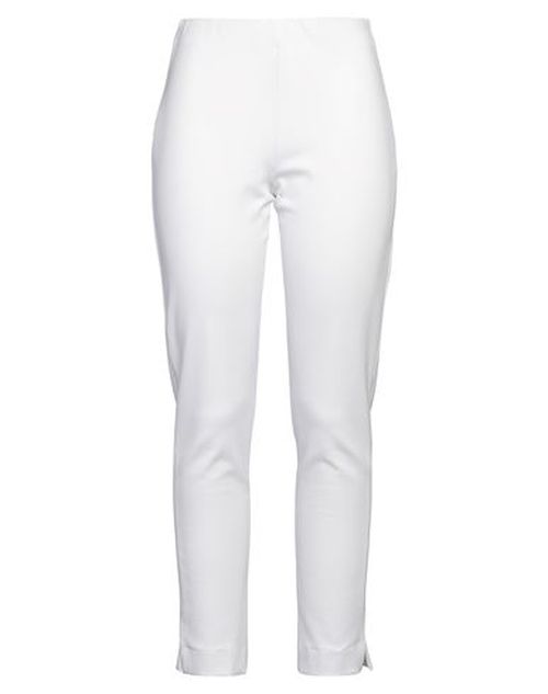 Caractère Woman Pants White Size 10 Viscose, Polyamide, Elastane