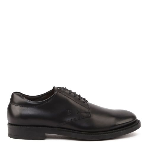 Debossed logo Derby shoes - Black
