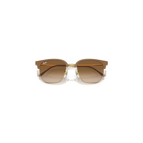Ray-Ban New Clubmaster Sunglasses Gold Frame Brown Lense