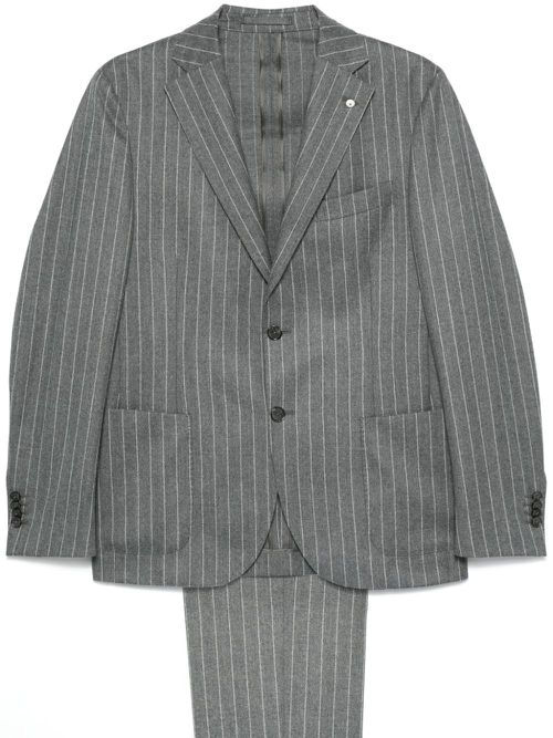 Pinstriped suit - Grey