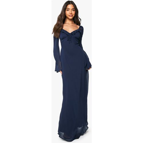 sachin and babi light blue dress Chiffon Plunge Maxi Dress in Pink