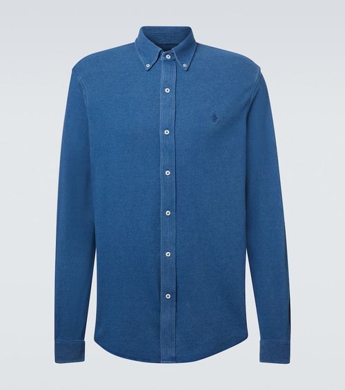 Cotton mesh shirt