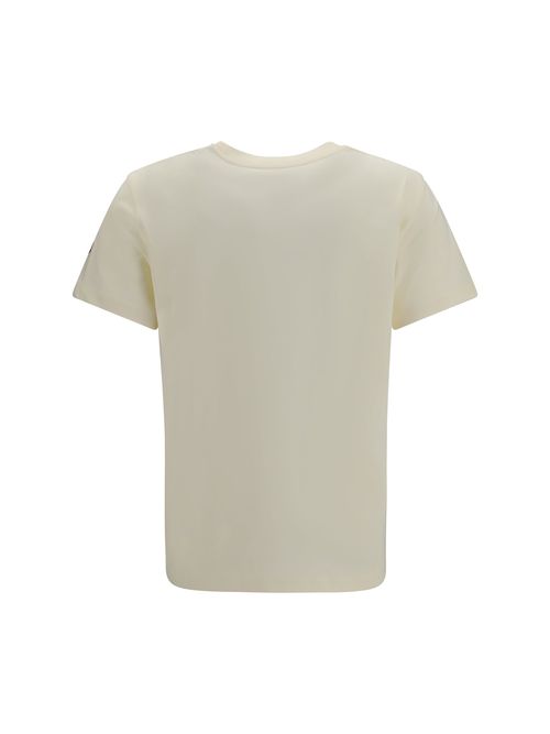 Tone-On-Tone Logo Cotton T-shirt — White