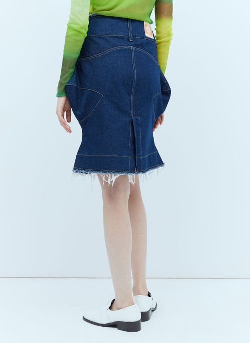 Spiky Denim Skirt