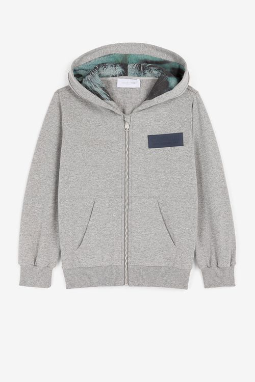 Logo-appliqué Zip Hoodie