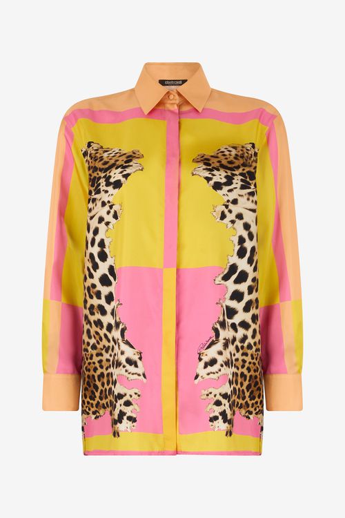 Silk Shirt With Pop Horse Print
