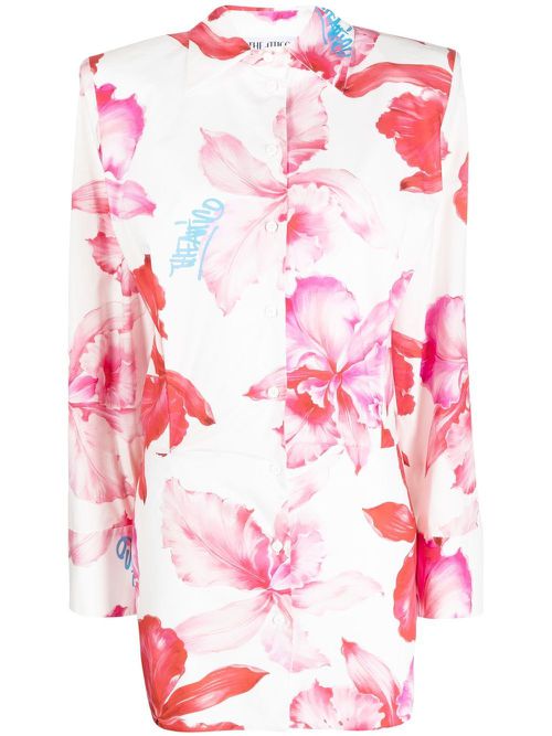 Margot floral-print minidress - Pink