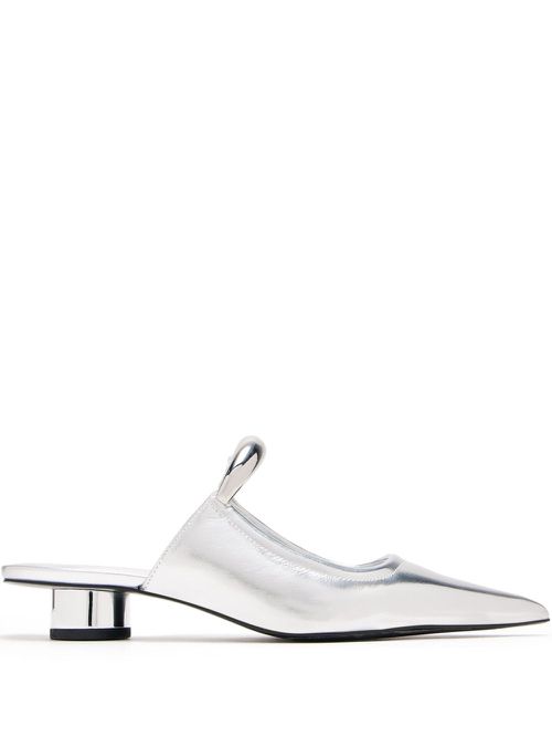 JW Pei Helena mules - Silver
