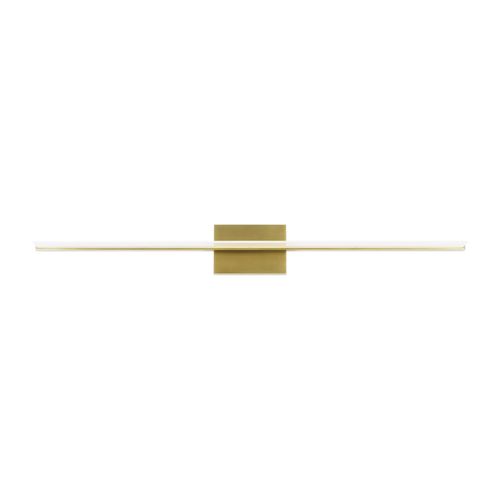 Span 1-Light 5.50"H LED Bathroom Vanity Light in Plated Bra