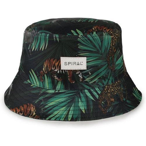 Spiral Womens Accessories Logo All Around Brim Panel Bucket Hat in Tropical Safari - Multicolour - One