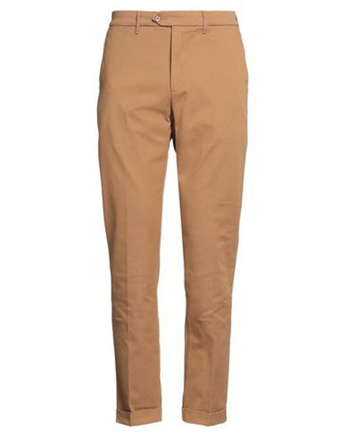 Man Pants Camel Size 34 Cotton, Elastane