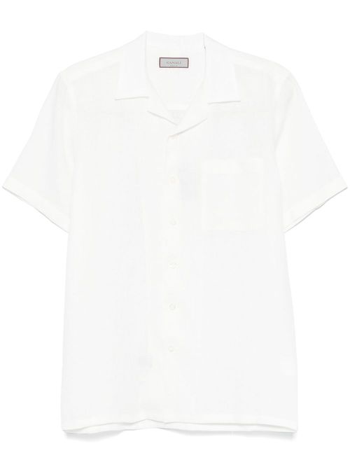 Canali linen shirt - White