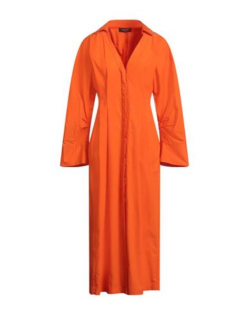 Woman Maxi dress Orange Size 4 Cotton