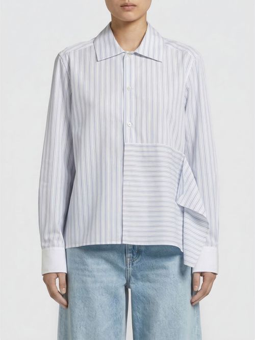 Shirt Woman color Gnawed Blue