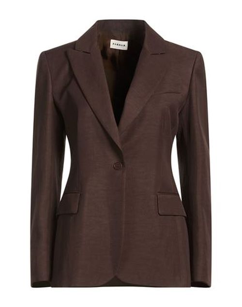 P. a.r. o.s. h. Woman Blazer Chocolate brown Size XS Viscose, Linen