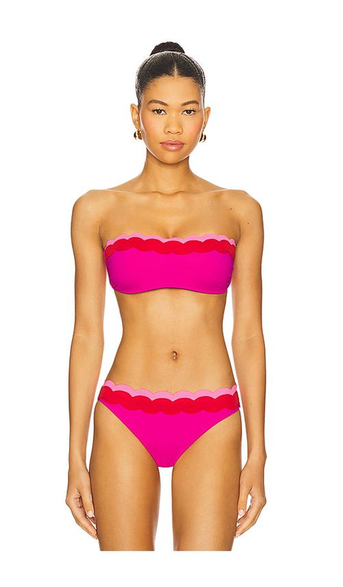 BEACH RIOT Sybil Bikini Top in Pink. -  S also in