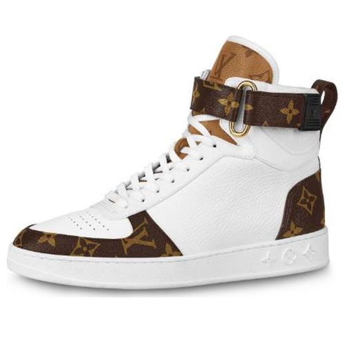 (WMNS) LV Boombox High-Top Sneakers White