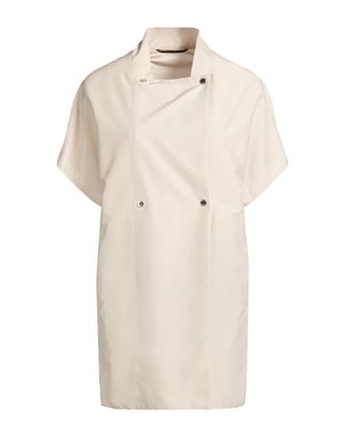 Woman Overcoat & Trench Coat Ivory Size 2 Polyester