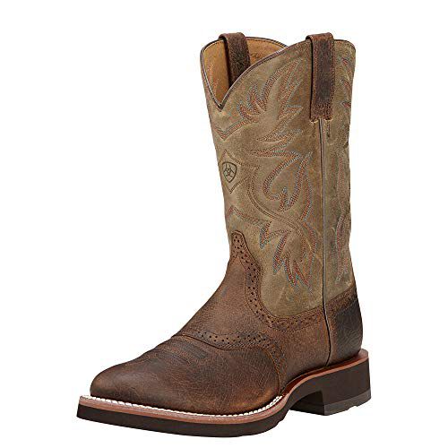 BMVY9 Mens Heritage Crepe Western Boot Earth/Brown Bomber