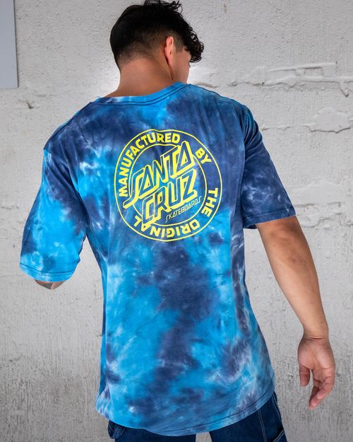Men's Mfg Dot Tie Dye T-Shirt in Blue