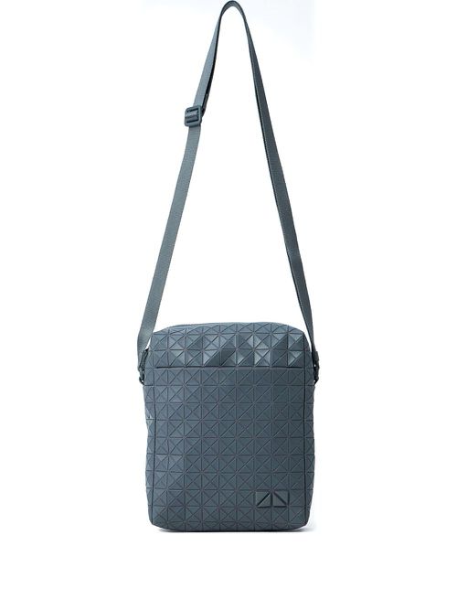 Voyager triangular-tile messenger bag - Grey