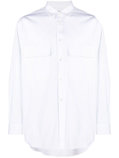Long-sleeve cotton shirt - White