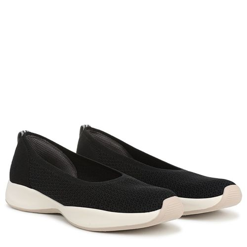 Women's Unity Skimmer Slip On Shoes (Black Stretch Fabric)