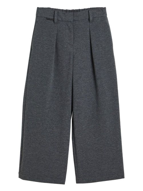 Pleated jersey trousers - Grey