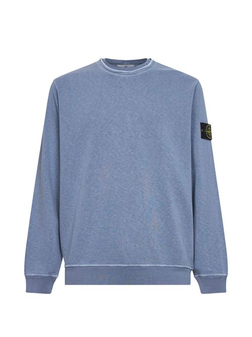 Crewneck Sweatshirt with Badge on Left Sleeve