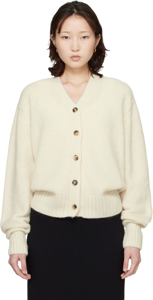 Off-White Baby Alpaca Cardigan