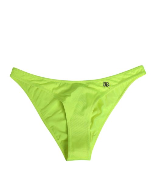 DG Logo Neon Green Swim Briefs — Green