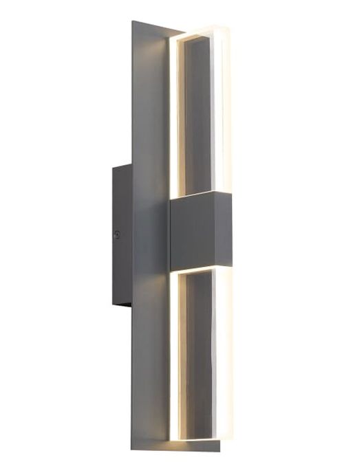Tech Lyft 19" Outdoor Wall Light in Charcoal - 700OWLYT82718DHUNVSLFSP