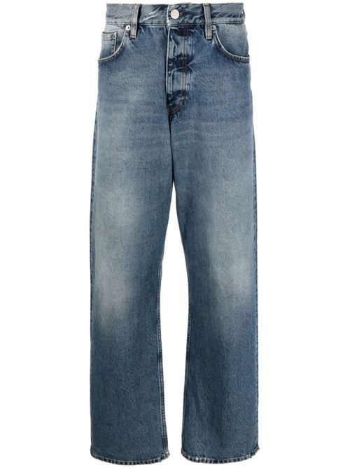 Loose-fit organic-cotton jeans