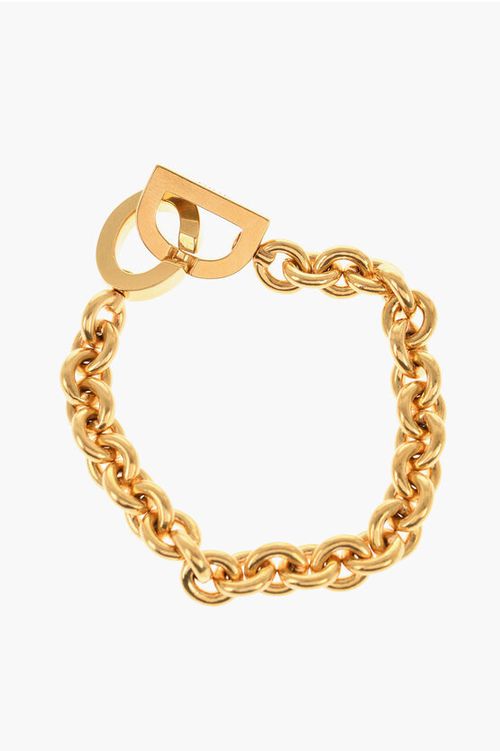 Golden-Effect Chain Bracelet with CD Closure size Unica