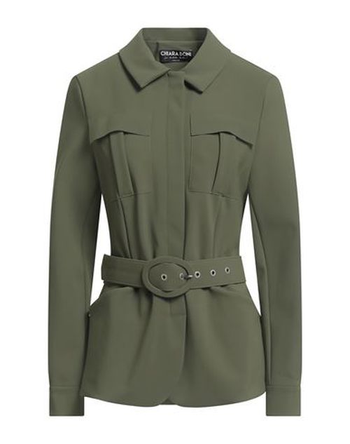 Woman Jacket Military green Size 4 Polyamide, Elastane