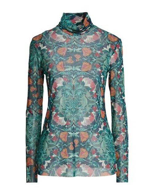 Woman Top Emerald green Size M Polyester, Elastane