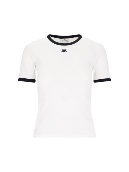 Logo Embroidered Crewneck T-shirt