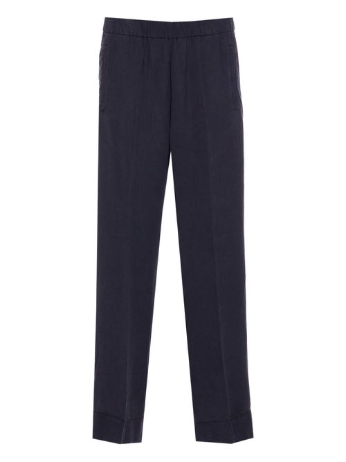 TRUE AVENUE pressed-crease trousers - Blue