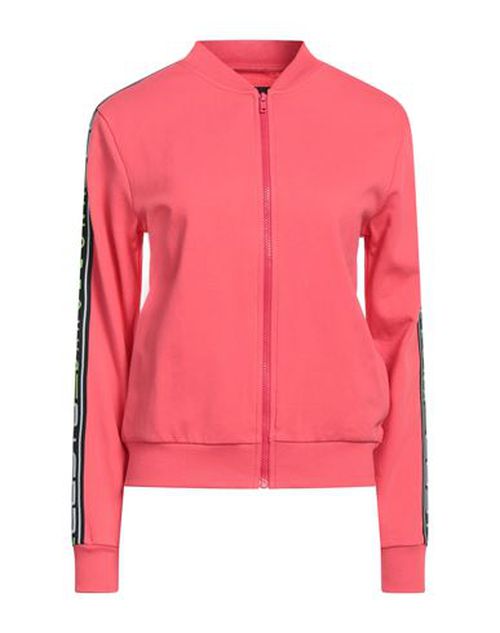 Woman Sweatshirt Coral Size S Cotton, Elastane