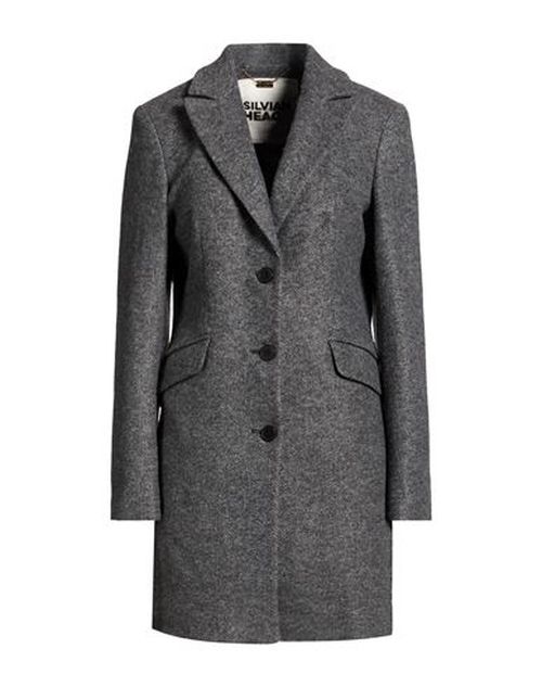 Woman Coat Charcoal Size 4 Polyester