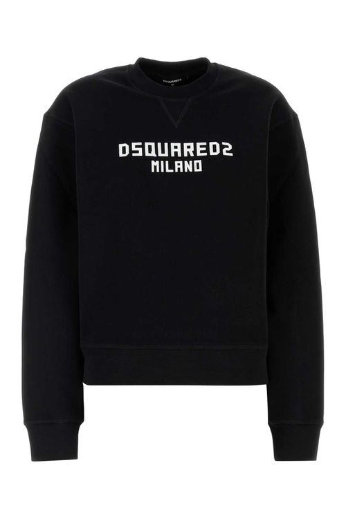 Black Cotton Sweatshirt