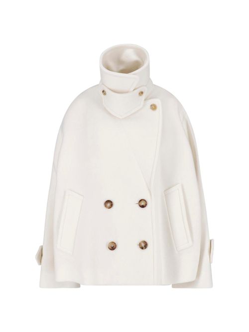 Chloé Classic Virgin Wool Jacket with Buffalo Horn Button