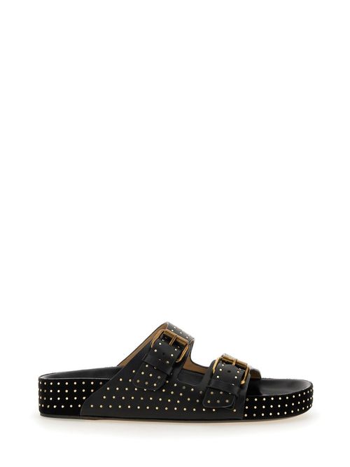 Chic Cow Leather Sandals for Women - SS24