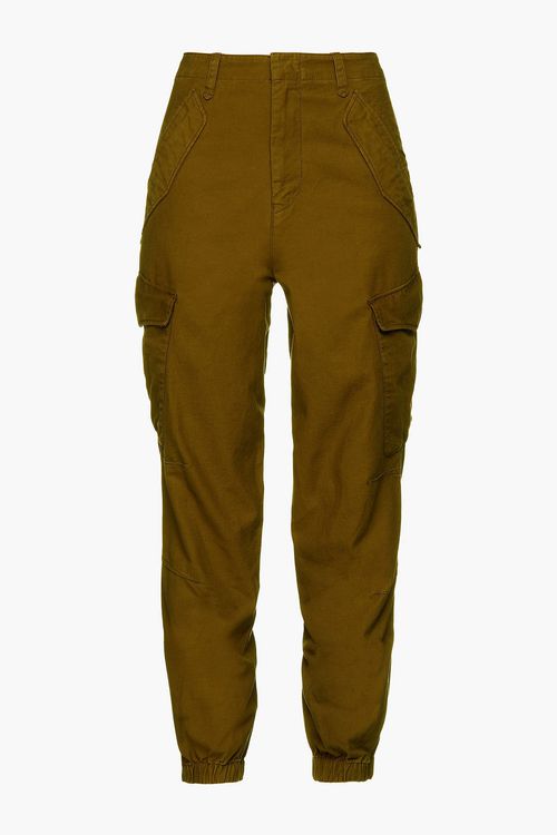Field cotton-twill tapered pants - Green - 24