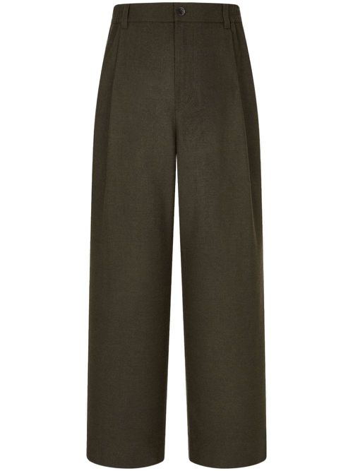 Pleated trousers - Green