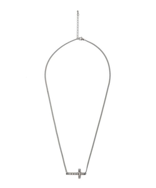 LAYDOWN CROSS NECKLACE